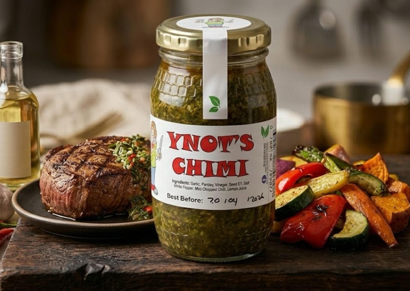 Ynot's Chimi on Roast Veg