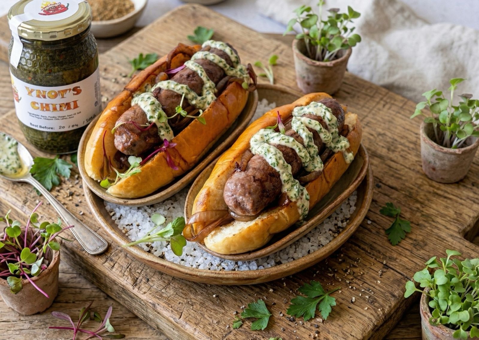 Ynot's Chimi on Meatball Subs